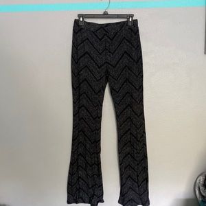 Grey and Black Fun Flare Pants